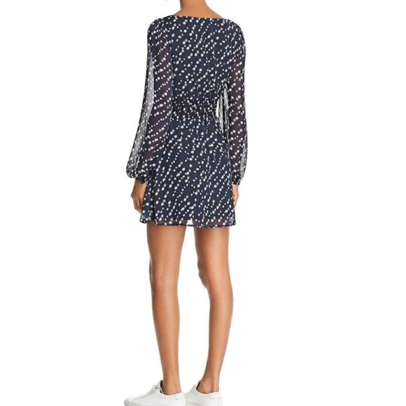 Sage Stargirl Navy A-Line Ruffled Casual Dress - Picture 3 of 3